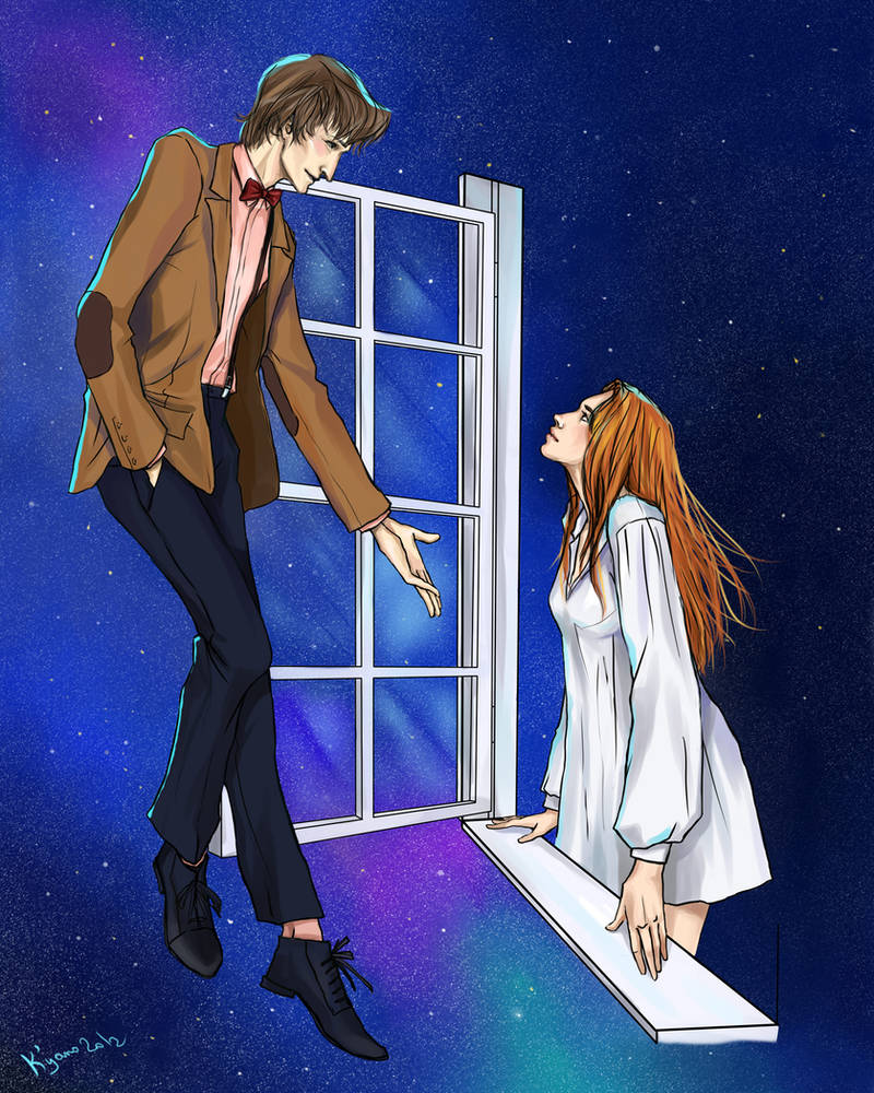 11th Doctor and Amy Pond by Rukinda