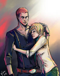 Jake Muller and Sherry Birkin