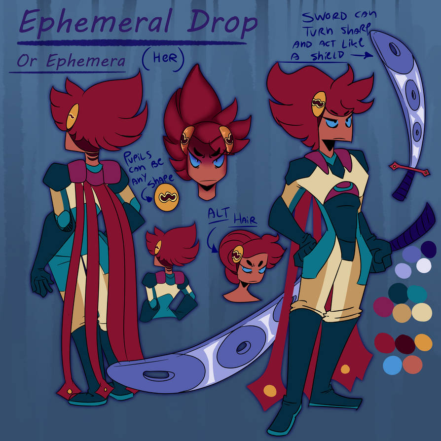 Ephemeral Drop ref (generic Super hero....villain) by SunsetPanther on