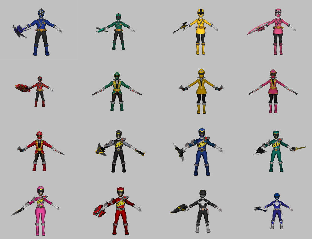Power Rangers All Stars by KittyInHiding on DeviantArt