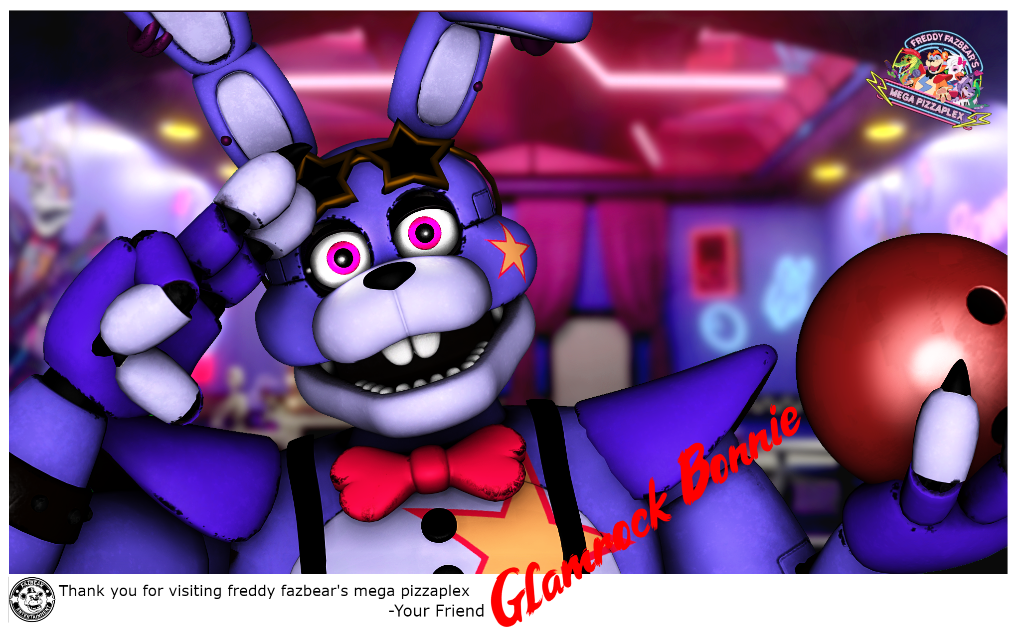 Glamrock Bonnie Render [SFM] by SirDELIX7Official on DeviantArt