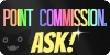 Point Commissions - Ask! / Creepy Rainbow Stamp