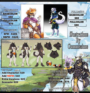 New price list - OPEN COMMISSIONS!