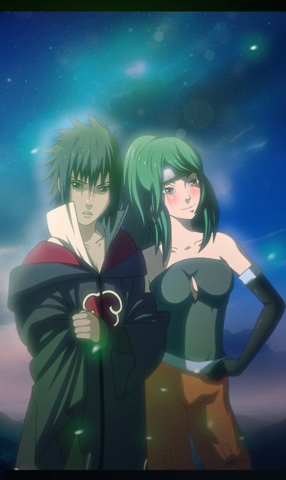 Sasuke and girlfriend