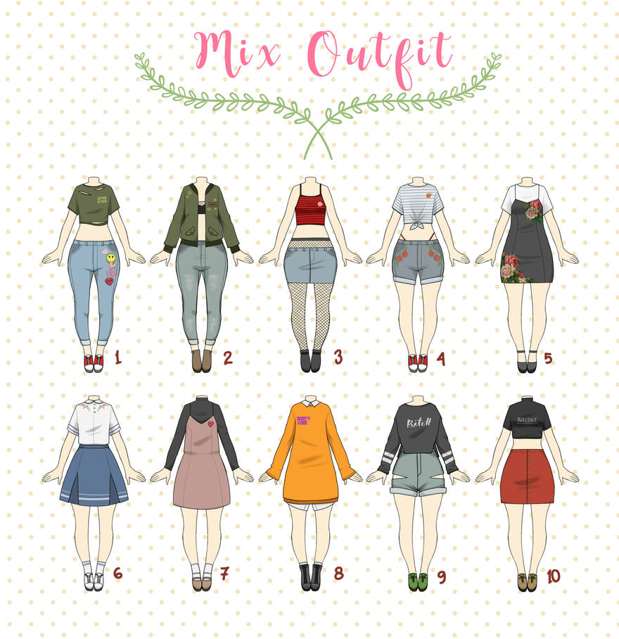 (CLOSED) Casual Outfit Adopts by Rosariy on DeviantArt