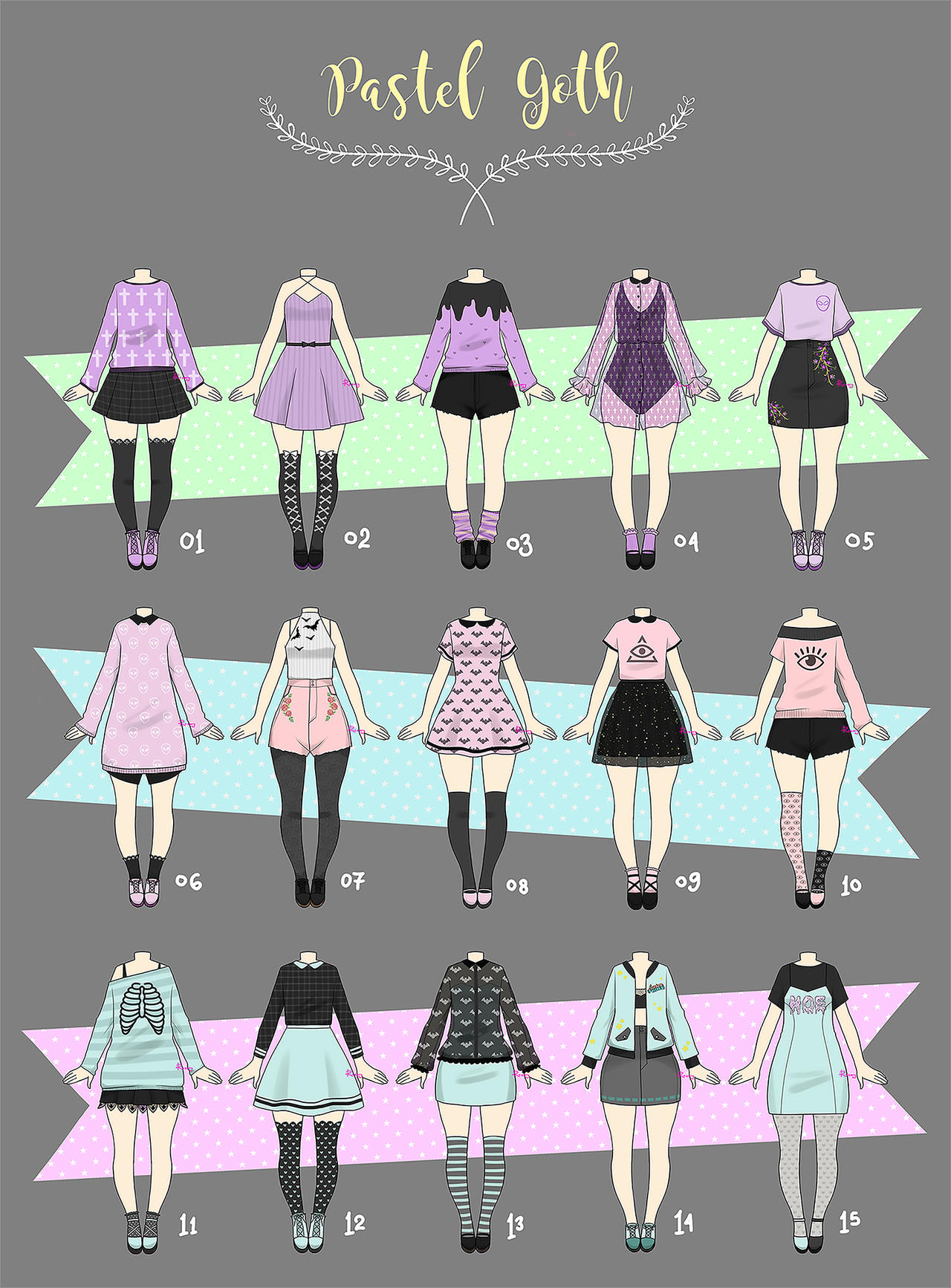 (CLOSED) CASUAL Outfit Adopts 03 by Rosariy on DeviantArt