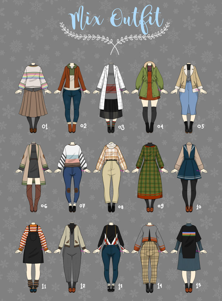 (OPEN 2/15) Casual Outfit Adopts 05 by Rosariy on DeviantArt
