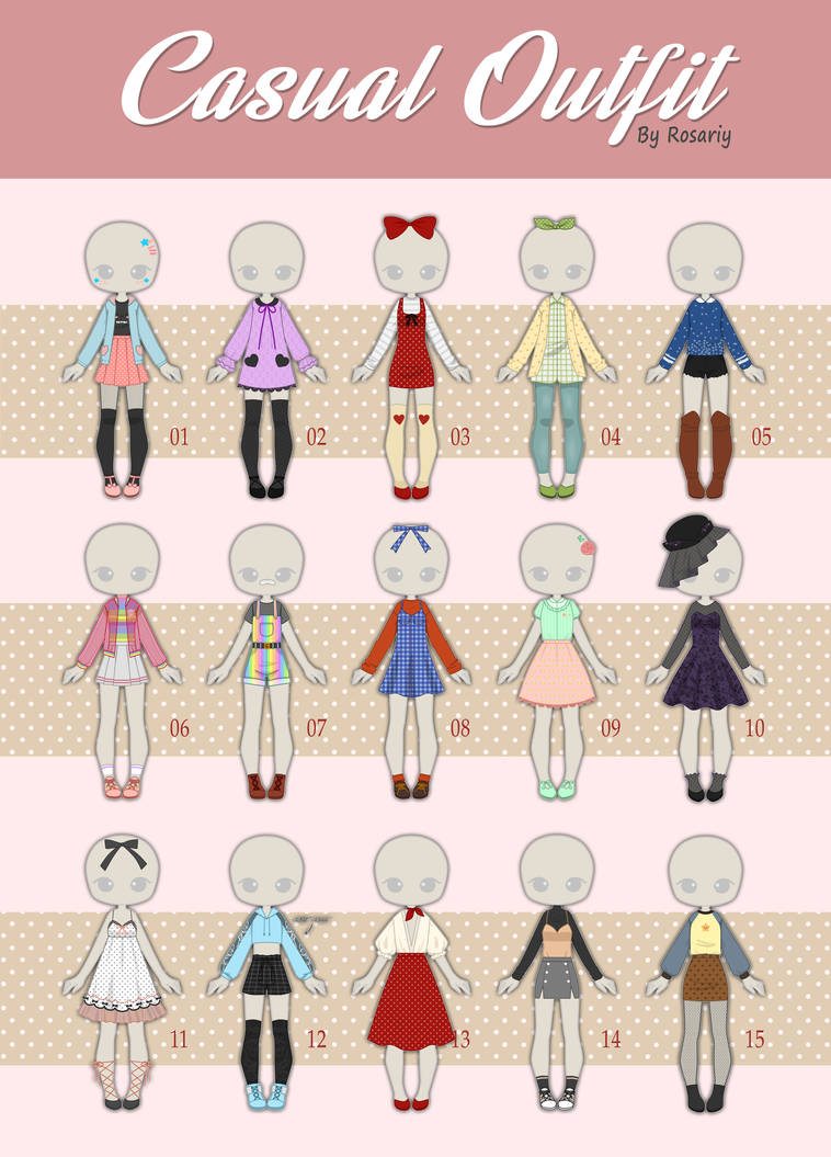(CLOSED) Casual Outfit Adopts 19 by Rosariy on DeviantArt