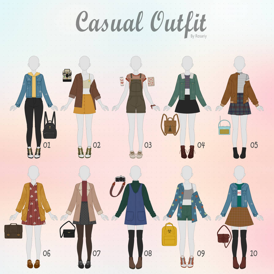 (CLOSED) CASUAL Outfit Adopts 27 by Rosariy on DeviantArt