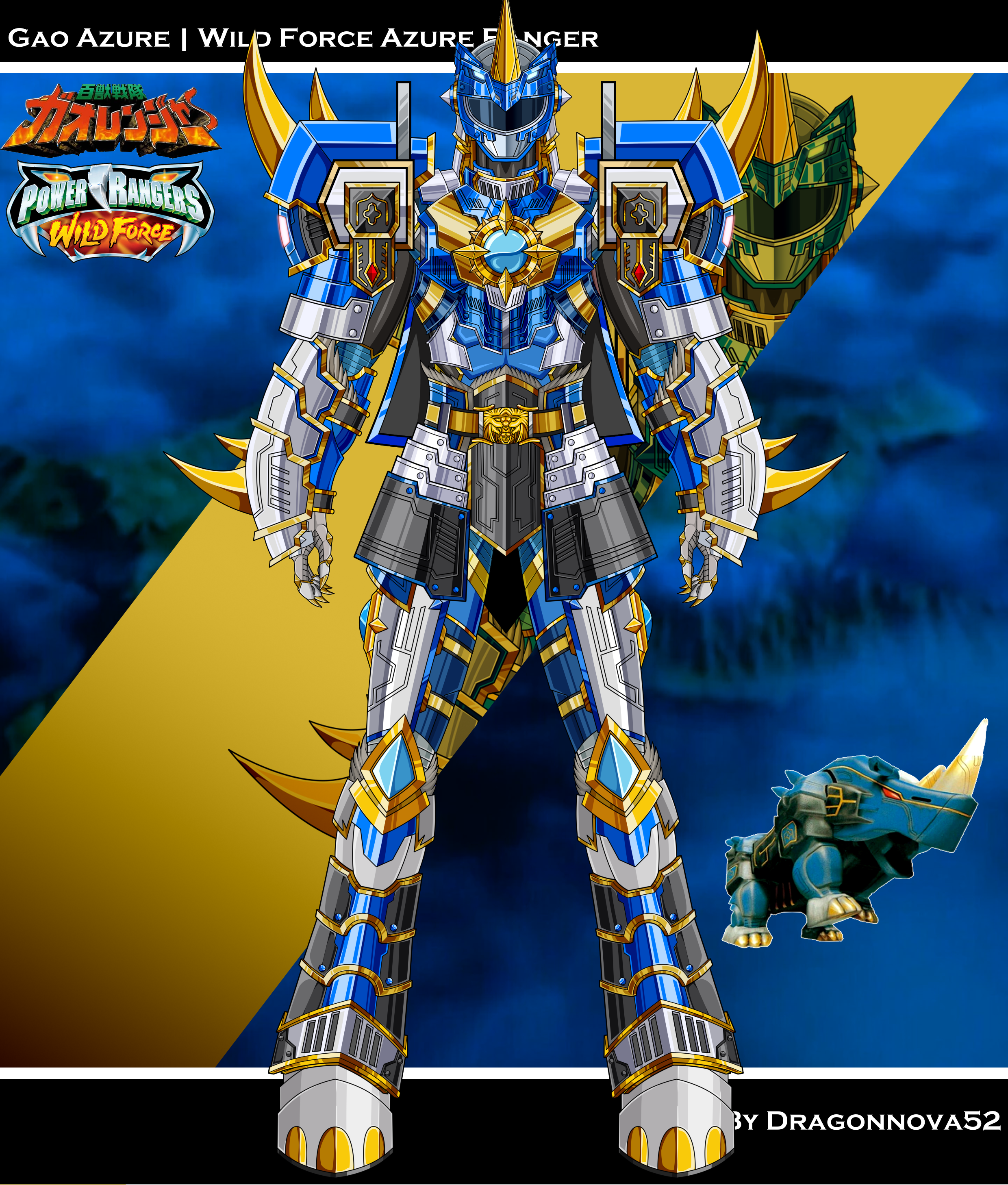 Gao Azure / WF Azure Rangers by dragonnova52 on DeviantArt