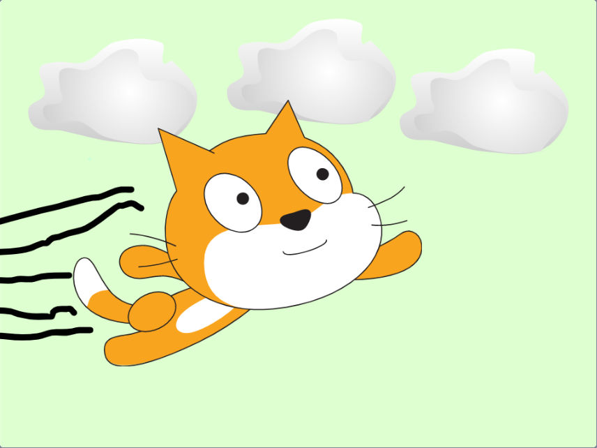 Flying Scratch Cat! by fidgetsetc on DeviantArt