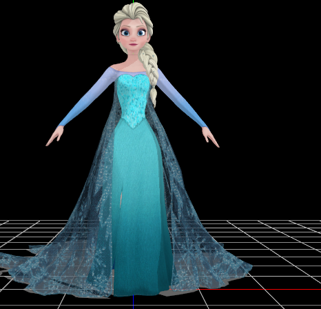 MMD Elsa Model update dl new physics! by wfheejf on DeviantArt