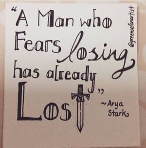 Arya Stark typography 