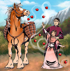 Magic the apple gathering