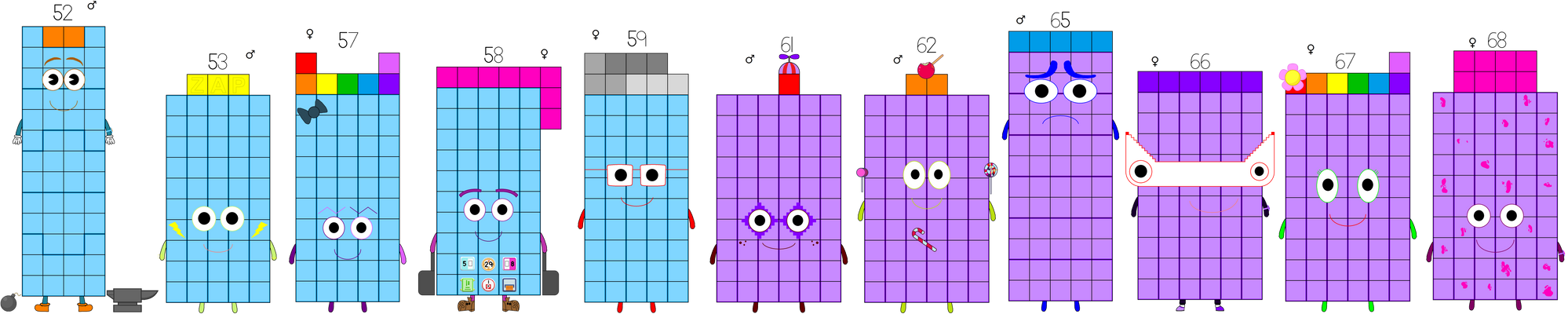 Fanmade Numberblocks 52 68 By BrendantheToon On DeviantArt fanmade-numberblocks-52-68-by-brendanthetoon-on-deviantart