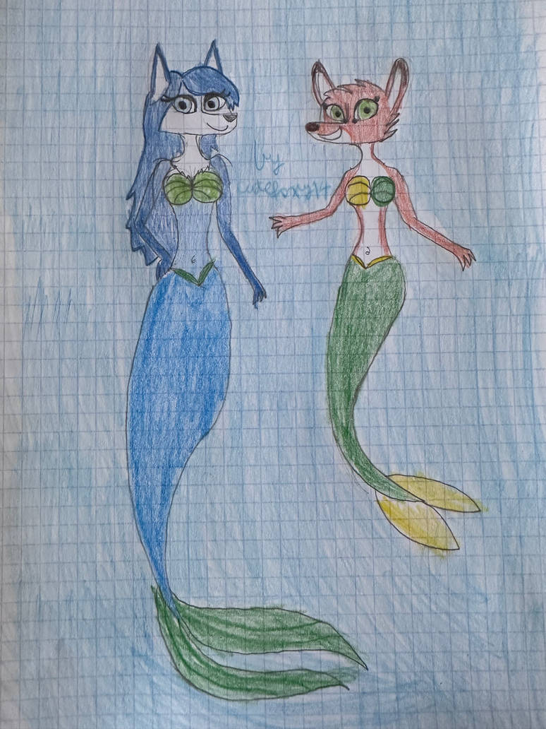 Merwolf Merwolf bianca and Merfox Rita (RQ 2) by cutefoxy14 on DeviantArt