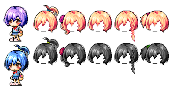 {Maplestory} Mixed Hair~ inserthenamehere