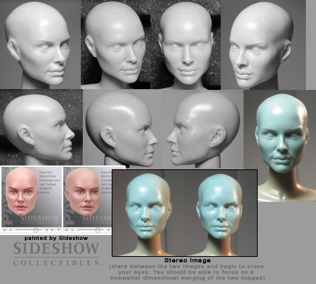 Bald Padme headsculpt