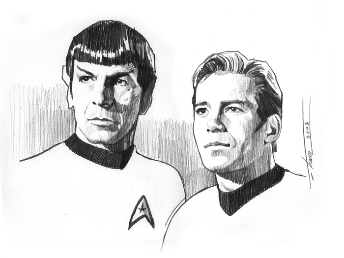 Kirk and Spock