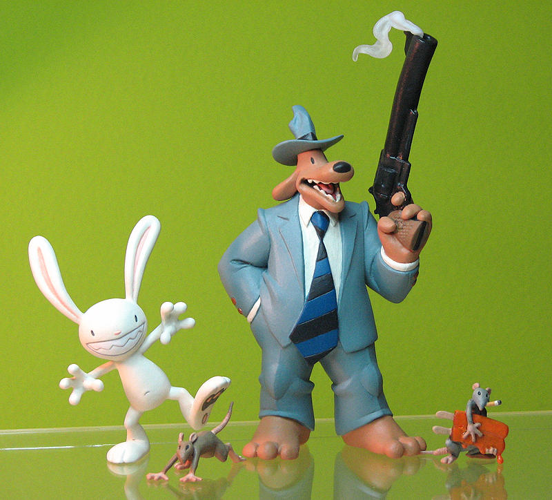 Sam and Max Freelance Police figures