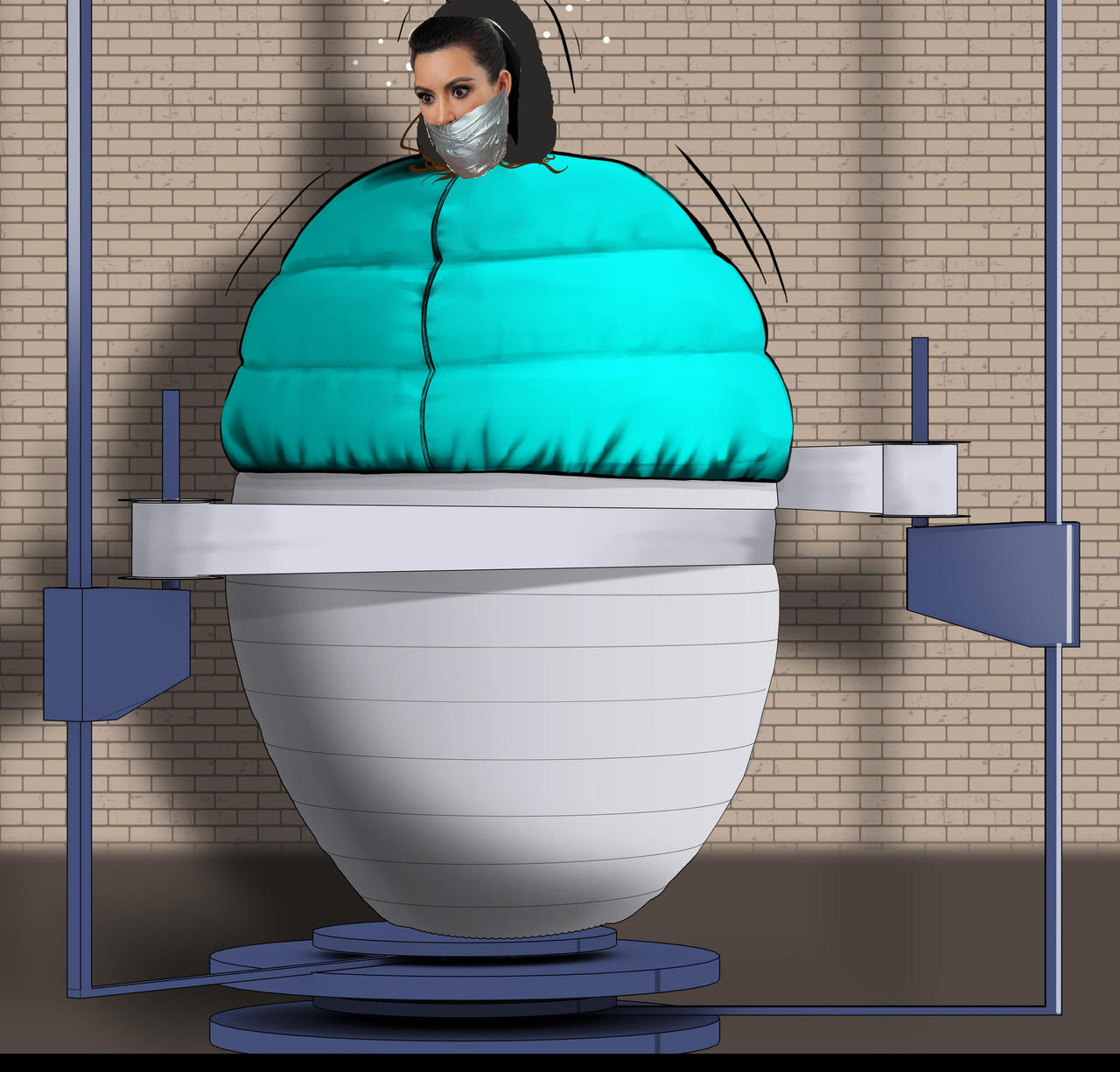 Kim Kardashian Bondage Baggers Cocoon The Brat 2 by CannibalAndrew on