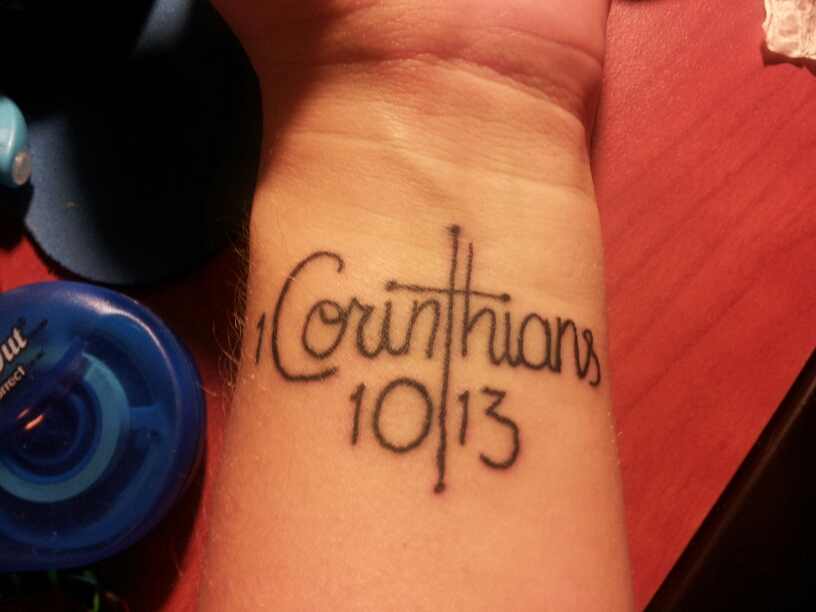 1 Corinthians 1013 Tattoo by werewolfattack27 on DeviantArt