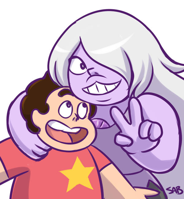 Amethyst and Steven