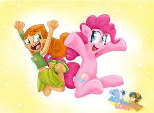 Izzy and Pinkie pie