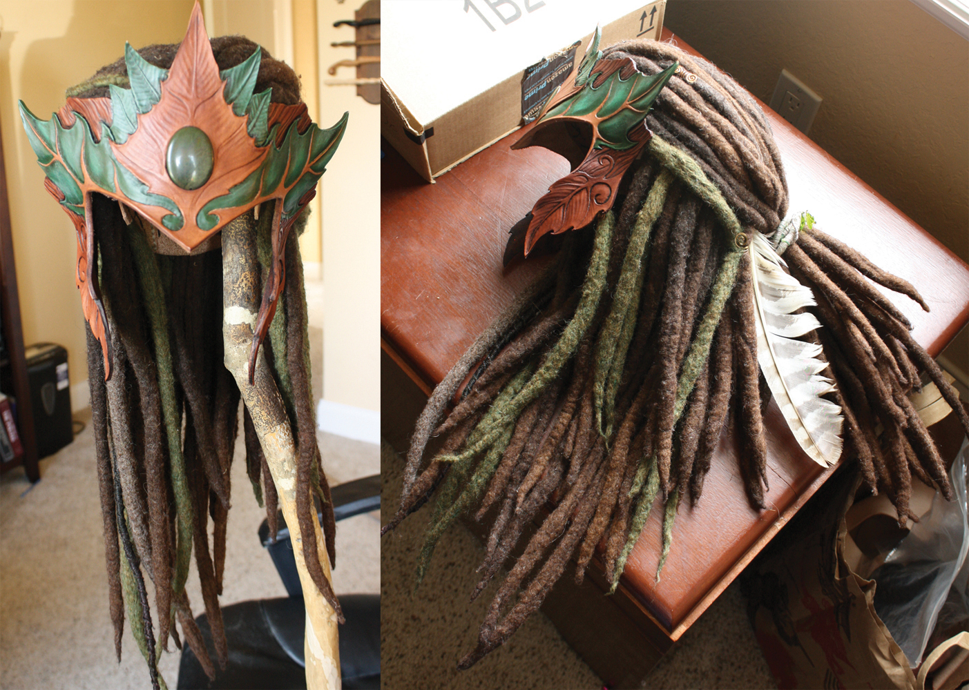 Wood Elf Headdress v02 - WIP