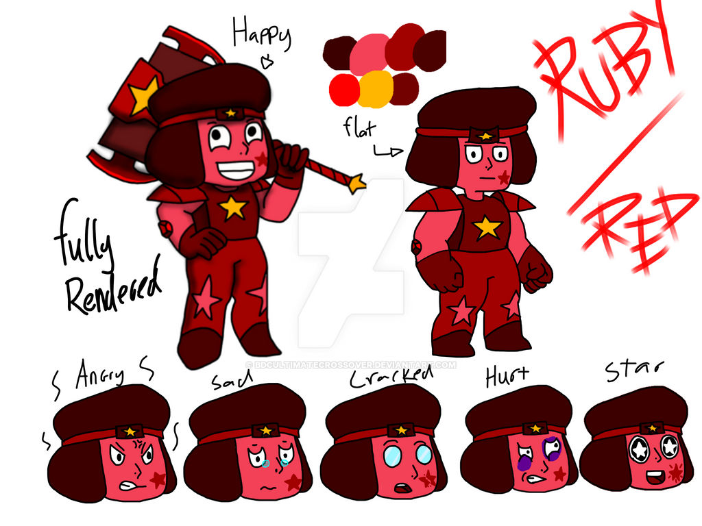 Red/Ruby reference sheet by BDCUltimateCrossover on DeviantArt