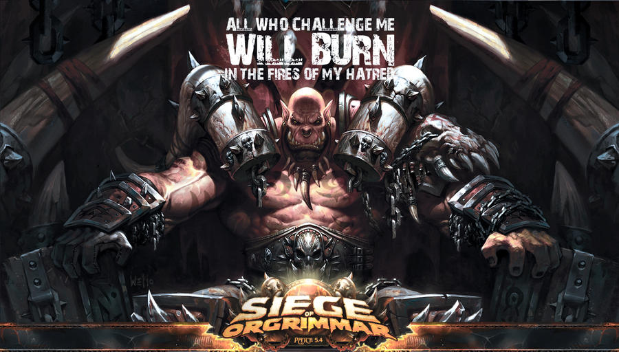 World of Warcraft - Garrosh Hellscream Wallpaper by NickchouBG on ...