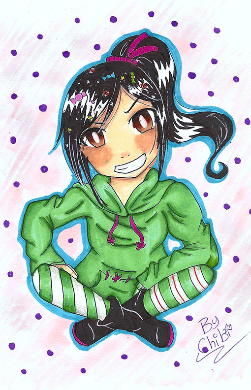 Vanellope tradicional speed paint