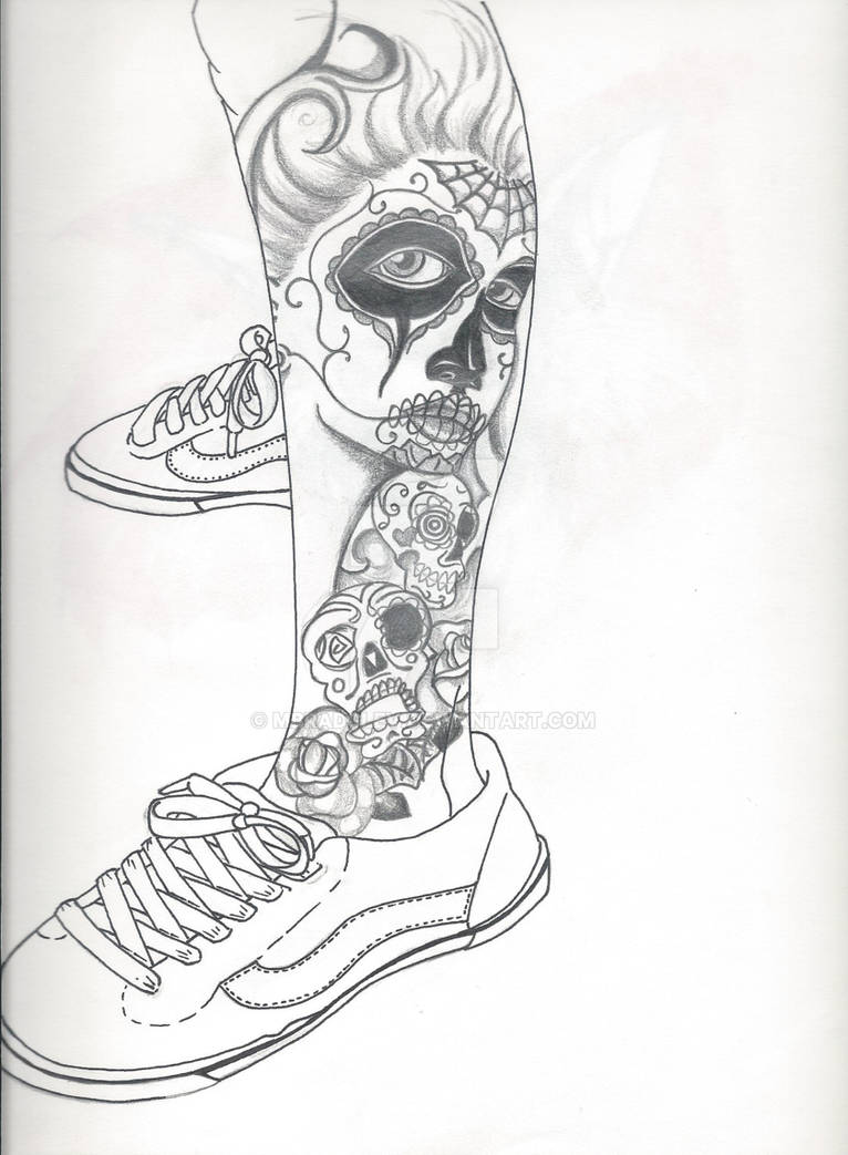 leg tattoo by MBradClev on DeviantArt