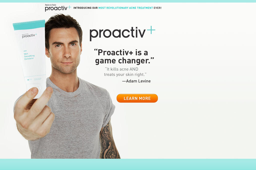 Adam Levine advertisement for proactiv by John-Sulu on DeviantArt
