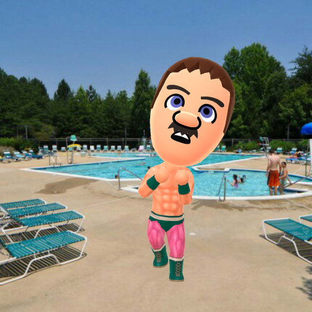 Luigi Pool Raft Buffed up Luigi at the pool by John-Sulu on DeviantArt