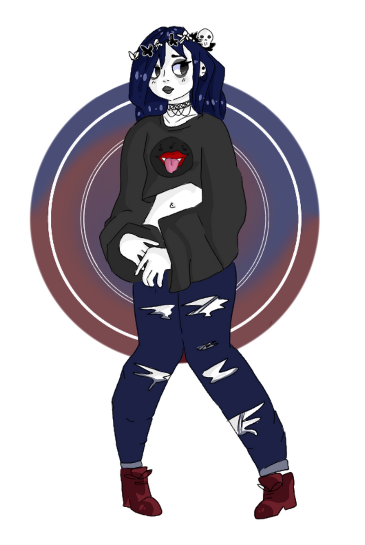 Goth Character Commision by RavensRamen on DeviantArt