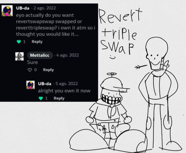 RevertTripleSwap canon lol fr 101% real no faek