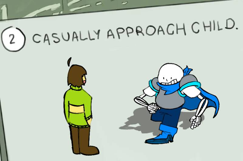 Casually approach Child but its underswap