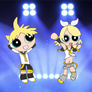 Powerpuff Len and Rin Kagamine