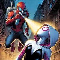 Spider-Gwen Gassed by Spider-Man