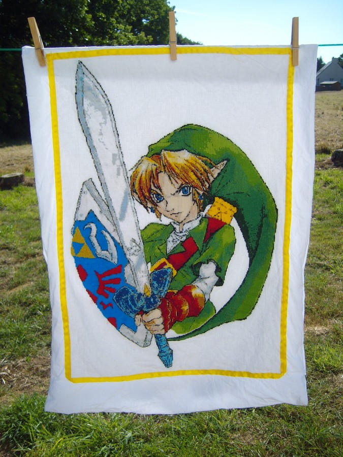 the pillowcase of Link