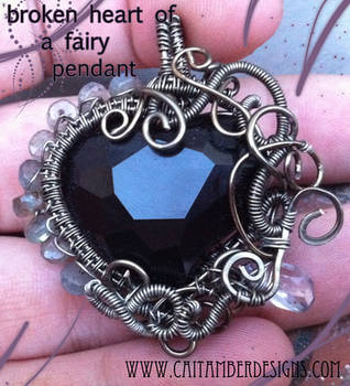 Broken Heart of a Fairy Pendant