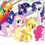 Mane Six: Super Style Background :D