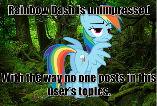 Rainbow Dash Unimpressed Web Message :D