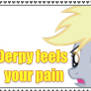 Derpy Feels Your Pain Pony Stamp