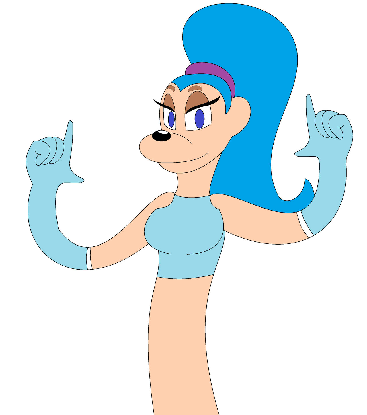Elastic Powerline Dancer Girl by AnimeArtistMii on DeviantArt