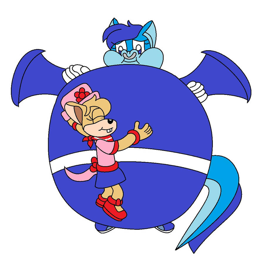 Draool Inflation Hugging Inflate Dragon (COLORED) by AnimeArtistMii on DeviantArt