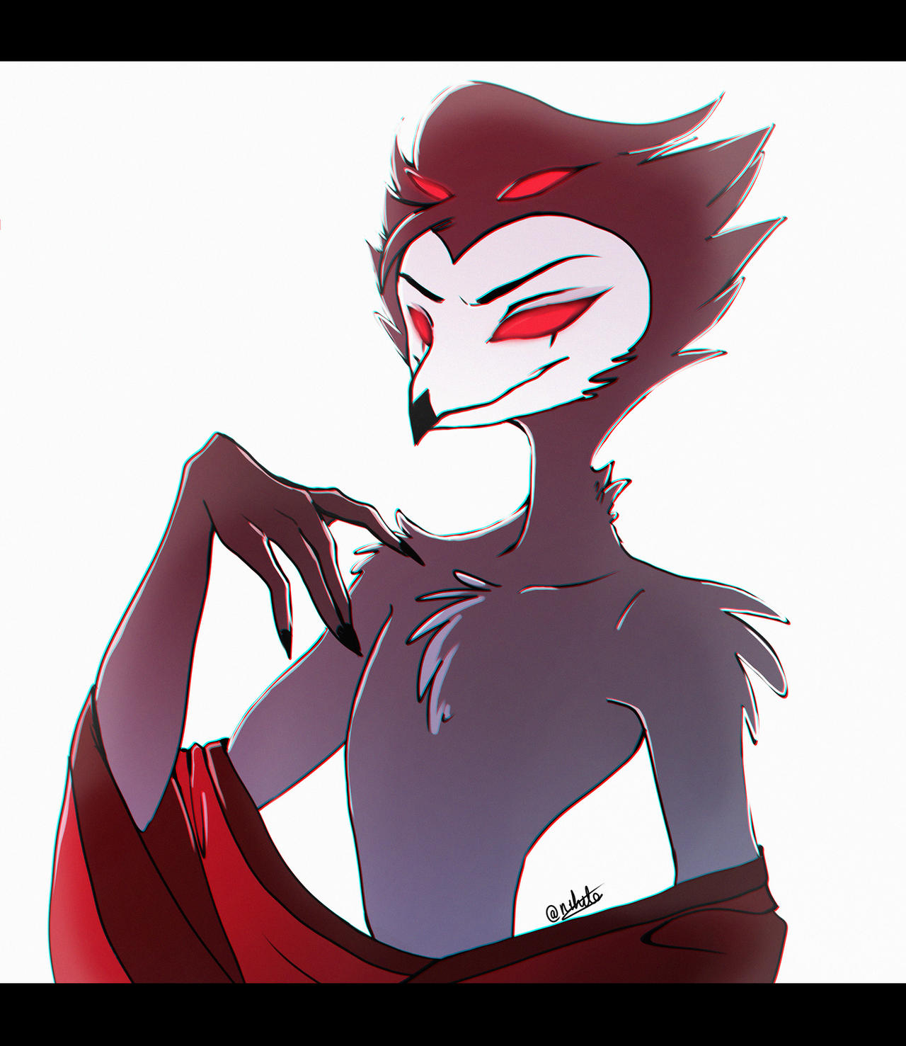 Stolas Back View Stolas by N1hila on DeviantArt