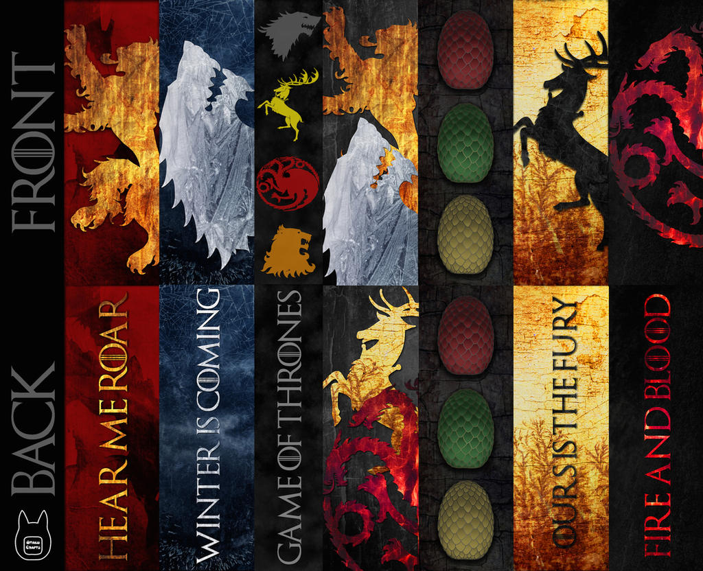 Game of Thrones Bookmarks