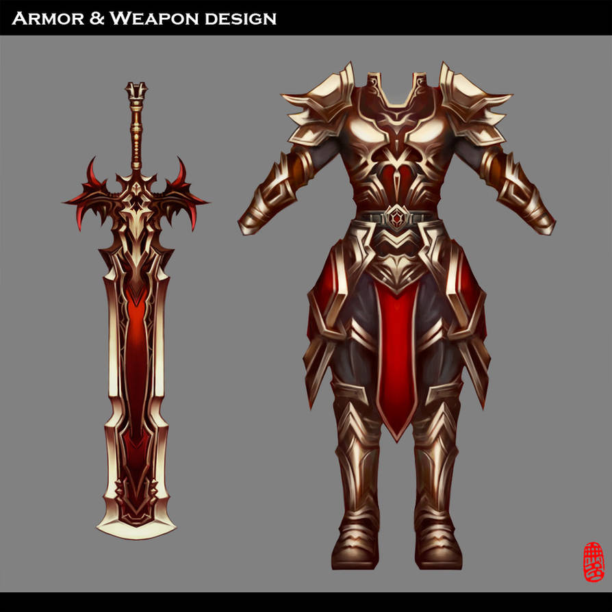 Armor And Weapon Design by Wuduo on DeviantArt